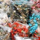 หัวซิปฟันไนลอน พลาสติก ขนาดเบอร์ 5  บรรจุ 100 อัน สีคละสี 100 อัน