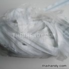 รางผ้าซิปเฉพาะรางซิป ฟันไนลอน ขนาดเบอร์ 5  บรรจุ 100 หลา สีขาว