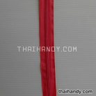 รางผ้าซิปเฉพาะรางซิป ฟันไนลอน ขนาดเบอร์ 5  บรรจุ 1 เมตร สีชมพูอมส้ม