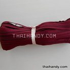 รางผ้าซิปเฉพาะรางซิป ฟันไนลอน ขนาดเบอร์ 5  บรรจุ 100 หลา สีแดงเข้ม