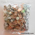 หัวซิปฟันไนลอน ป้าย ขนาดเบอร์ 5  บรรจุ 100 อัน สีนิเกิ้ล