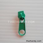 หัวซิปฟันไนลอน ป้าย ขนาดเบอร์ 5  บรรจุ 20 อัน สีเขียวใบไม้ รูป 2