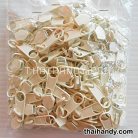 หัวซิปฟันไนลอน ป้าย ขนาดเบอร์ 5  บรรจุ 100 อัน สีครีม