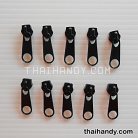 หัวซิปฟันไนลอน ป้าย ขนาดเบอร์ 5  บรรจุ 20 อัน สีดำ