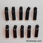 หัวซิปฟันไนลอน แท่ง ขนาดเบอร์ 5  บรรจุ 20 อัน สีดำเงา