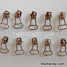 หัวซิปฟันไนลอน ป้ายโปร่ง ขนาดเบอร์ 5  บรรจุ 20 อัน สีนิเกิ้ล