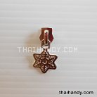 หัวซิปฟันไนลอน ใบไม้ ขนาดเบอร์ 5  บรรจุ 20 อัน สีนิเกิ้ล รูป 2