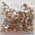 หัวซิปฟันไนลอน หางปลาเหลี่ยม ขนาดเบอร์ 5  บรรจุ 100 อัน สีนิเกิ้ล