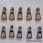 หัวซิปฟันไนลอน หางปลาเหลี่ยม ขนาดเบอร์ 5  บรรจุ 20 อัน สีนิเกิ้ล