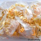 หัวซิปฟันไนลอน หางปลาเหลี่ยม ขนาดเบอร์ 5  บรรจุ 100 อัน สีทอง