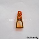 หัวซิปฟันไนลอน หางปลาเหลี่ยม ขนาดเบอร์ 5  บรรจุ 100 อัน สีทอง รูป 2