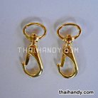 คอหมาโลหะ ตะขอ ขนาด 1.68x3.44 cm  บรรจุ 100 อัน สีทอง รูป 2