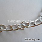 โซ่อลูมิเนียม ลาย ขนาด 10 mm  บรรจุ 10 เมตร สีเงิน รูป 3