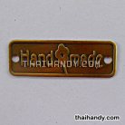 ป้ายโลหะ สี่เหลี่ยม ขนาด 1.5x4.5 cm  บรรจุ 100 อัน สีทองรมดำ รูป 3