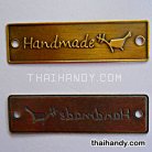 ป้ายโลหะ สี่เหลี่ยม ขนาด 2x7 cm  บรรจุ 10 อัน สีทองรมดำ รูป 2