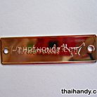 ป้ายโลหะ สี่เหลี่ยม ขนาด 2x7 cm  บรรจุ 100 อัน สีเงิน รูป 3