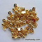 หัวซิปฟันไนลอน ลูกตุ้มหนา ขนาดเบอร์ 5  บรรจุ 100 อัน สีทอง