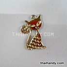 ตัวห้อย แมวน่ารัก บรรจุ 10 อัน สีเงิน รูป 2