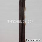 รางผ้าซิปเฉพาะรางซิป ฟันไนลอน ขนาดเบอร์ 3  บรรจุ 1 เมตร สีน้ำตาลเข้ม