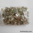 หัวซิปฟันไนลอน หัวไม้ขีด ขนาดเบอร์ 3  บรรจุ 100 อัน สีนิเกิ้ล