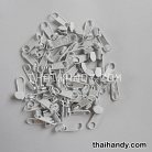 หัวซิปฟันไนลอน ป้าย ขนาดเบอร์ 3  บรรจุ 100 อัน สีขาว รูป 2