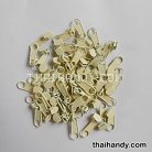 หัวซิปฟันไนลอน ป้าย ขนาดเบอร์ 3  บรรจุ 100 อัน สีครีม รูป 2