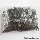 หัวซิปฟันไนลอน ป้าย ขนาดเบอร์ 3  บรรจุ 100 อัน สีดำ