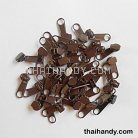 หัวซิปฟันไนลอน ป้าย ขนาดเบอร์ 3  บรรจุ 100 อัน สีน้ำตาลเข้ม รูป 2