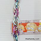 โซ่ อลูมิเนียม ขนาด 15 mmหนา บรรจุ 1 เมตร สีหลากสี รูป 3