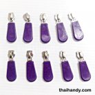 หัวซิปฟันไนลอน พลาสติก ขนาดเบอร์ 5  บรรจุ 10 อัน สีม่วง