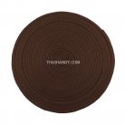 สายผ้า-ผ้ากุ๊น PP  ลายเวอร์จิ้น ขนาด 1 นิ้ว บรรจุ 50 เมตร สีน้ำตาลเข้ม