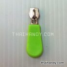 หัวซิปฟันไนลอน พลาสติก ขนาดเบอร์ 5  บรรจุ 10 อัน สีเขียวตอง รูป 2
