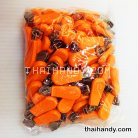 หัวซิปฟันไนลอน พลาสติก ขนาดเบอร์ 5  บรรจุ 100 อัน สีส้ม