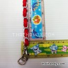 สายกระเป๋าโซ่สอดหนัง พร้อมคอหมา ขนาด 115 cm  บรรจุ 1 เส้น สีแดง รูป 3