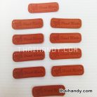 ป้ายหนัง หนัง ขนาด 1.5x5 cm  บรรจุ 100 อัน สีน้ำตาล รูป 2