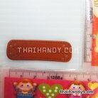 ป้ายหนัง หนัง ขนาด 1.5x5 cm  บรรจุ 100 อัน สีน้ำตาล รูป 3