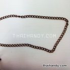 โซ่ อลูมิเนียม ขนาด 8 mm  บรรจุ 10 เมตร สีทองรมดำ รูป 2