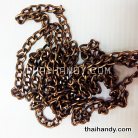 โซ่ อลูมิเนียม ขนาด 8 mm  บรรจุ 50 เมตร สีทองรมดำ รูป 2