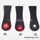 ฝาปิดกระเป๋าเฉพาะฝา พร้อมแม่เหล็กดูด ขนาด 6x18 cm  บรรจุ 3 อัน สีดำ รูป 2