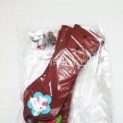 ฝาปิดกระเป๋าเฉพาะฝา พร้อมแม่เหล็กดูด ขนาด 6x18 cm  บรรจุ 10 อัน สีน้ำตาล