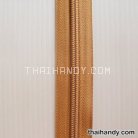 รางผ้าซิปเฉพาะรางซิป ฟันไนลอน ขนาดเบอร์ 5  บรรจุ 1 เมตร สีน้ำตาล