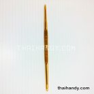 เข็มถักโครเชต์ TULIP  สองหัว ขนาดเบอร์ 5-6  บรรจุ 1 อัน สีทอง รูป 2