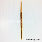 เข็มถักโครเชต์ TULIP  สองหัว ขนาดเบอร์ 5-6  บรรจุ 1 อัน สีทอง รูป 3