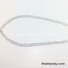 โซ่อลูมิเนียม มีลาย ขนาด 8 mm  บรรจุ 1 เมตร สีเงิน