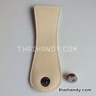 ฝาปิดกระเป๋าเฉพาะฝา พร้อมแม่เหล็กดูด ขนาด 6x18 cm  บรรจุ 10 อัน สีครีม รูป 3