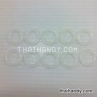 แผ่นเฟรมพลาสติก กลม ขนาด 20 mm  บรรจุ 500 กรัม สีขาวขุ่น รูป 2