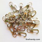 คอหมาโลหะ ตะขอซี ขนาด 1.21x3.3 cm  บรรจุ 100 อัน สีนิเกิ้ล