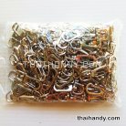 คอหมาโลหะ ตะขอซี ขนาด 1.21x3.8 cm  บรรจุ 100 อัน สีนิเกิ้ล