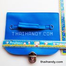 ฝาปิดกระเป๋าพร้อมสาย พร้อมสายหนัง ขนาด 25.5x19.7 cm  บรรจุ 1 อัน สีฟ้าเข้ม รูป 2