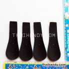 ฝาปิดกระเป๋าเฉพาะฝา ปิดด้านข้าง ขนาด 4x13 cm  บรรจุ 4 อัน สีน้ำตาลเข้ม รูป 2